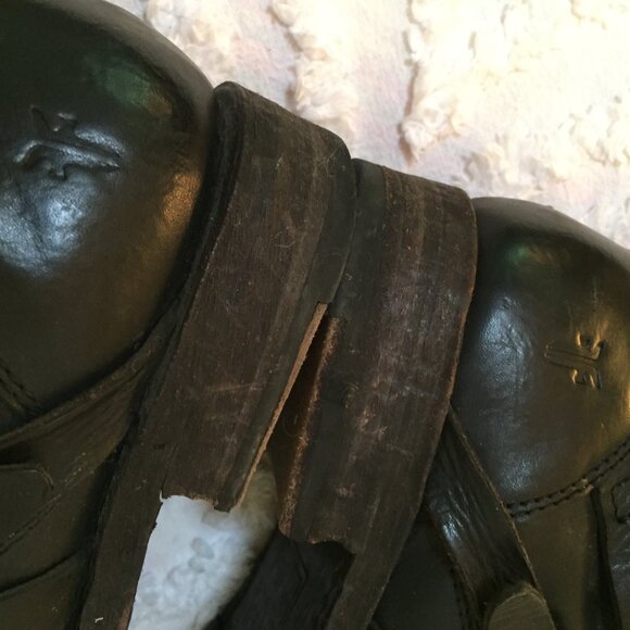 Frye Women’s Veronica Strappy Black Leather Moto Boot Size US 7.5 - Picture 10 of 16